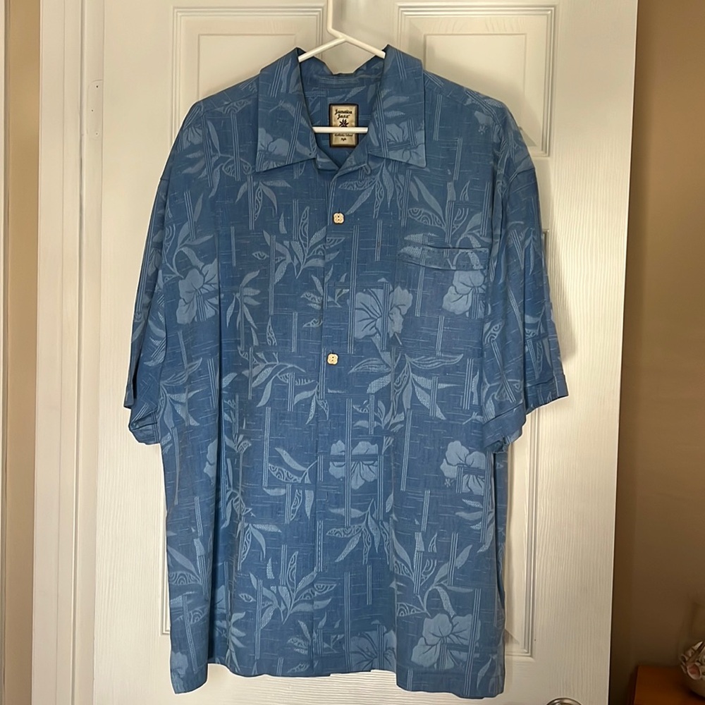 Jamaica Jaxx - Authentic Island Style - Men’s 100% Silk Shirt XL